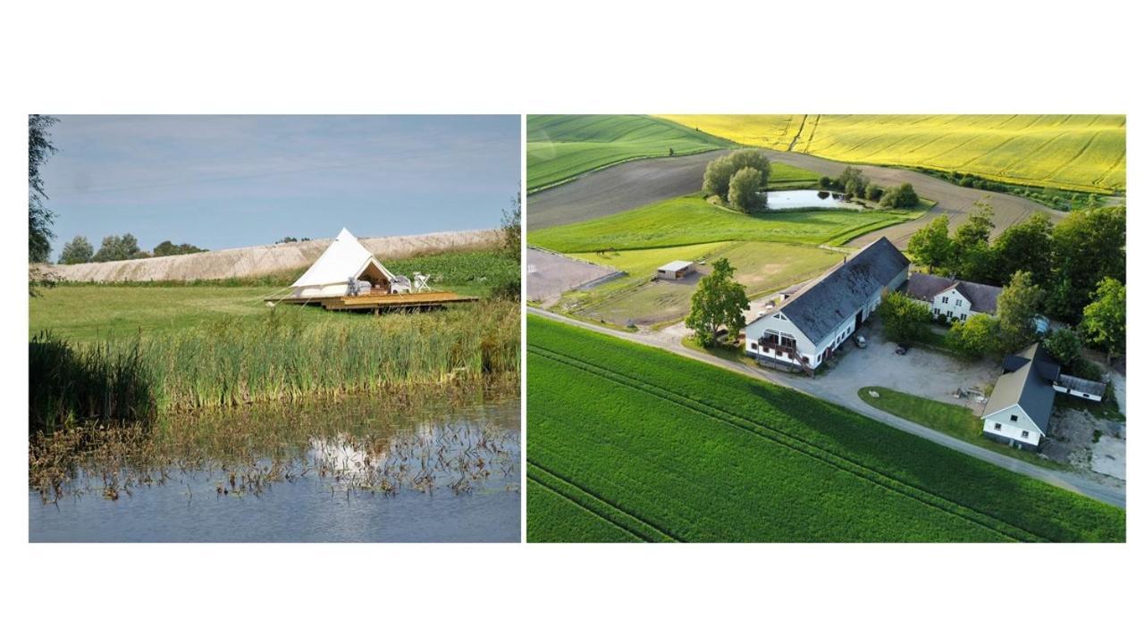 Appartamento Glamping Och Gardslagenhet Mellan Himmel Och Hav Skivarp Esterno foto